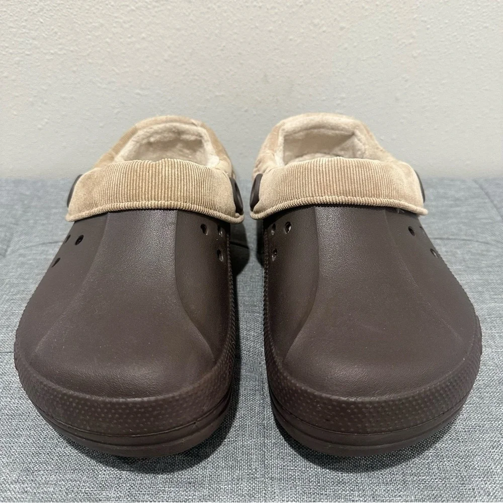 CROCS Blitzen Lined Brown Clogs